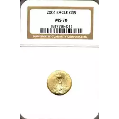 Gold Bullion-Gold Eagles--$5 Gold Eagle 1/10 oz -Gold- 5 Dollar (3)