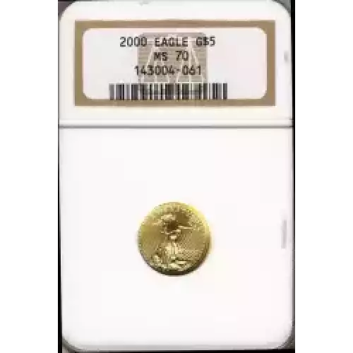 Gold Bullion-Gold Eagles--$5 Gold Eagle 1/10 oz -Gold- 5 Dollar (3)