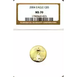 Gold Bullion-Gold Eagles--$5 Gold Eagle 1/10 oz -Gold- 5 Dollar (3)