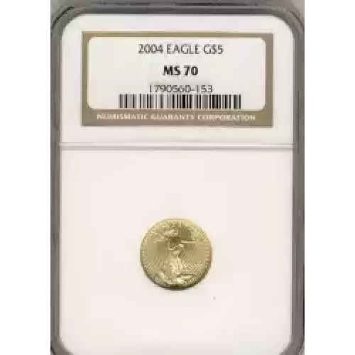 Gold Bullion-Gold Eagles--$5 Gold Eagle 1/10 oz -Gold- 5 Dollar (3)