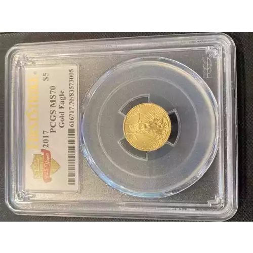 Gold Bullion-Gold Eagles--$5 Gold Eagle 1/10 oz -Gold- 5 Dollar (3)