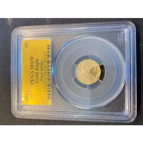 Gold Bullion-Gold Eagles--$5 Gold Eagle 1/10 oz -Gold- 5 Dollar (3)