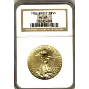 Gold Bullion-Gold Eagles--$50 Gold Eagle 1 oz -Gold- 50 Dollar (3)