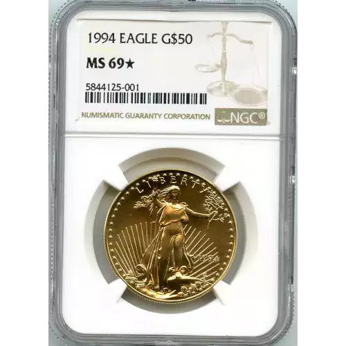 Gold Bullion-Gold Eagles--$50 Gold Eagle 1 oz -Gold- 50 Dollar (3)