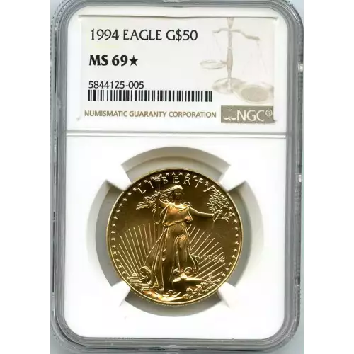 Gold Bullion-Gold Eagles--$50 Gold Eagle 1 oz -Gold- 50 Dollar (3)