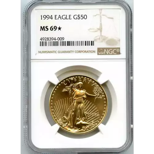 Gold Bullion-Gold Eagles--$50 Gold Eagle 1 oz -Gold- 50 Dollar (3)