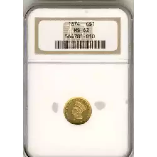 Gold Dollars---Indian Princess Head, Large Head 1856-1889 -Gold- 1 Dollar (3)