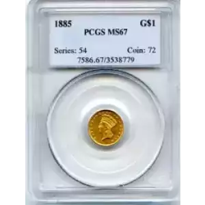 Gold Dollars---Indian Princess Head, Large Head 1856-1889 -Gold- 1 Dollar (3)