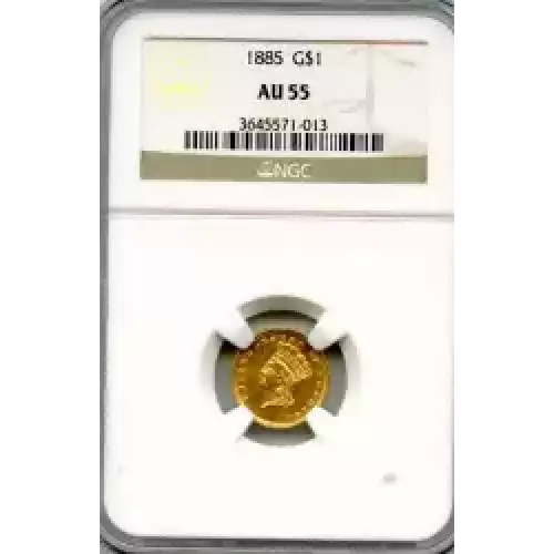 Gold Dollars---Indian Princess Head, Large Head 1856-1889 -Gold- 1 Dollar (3)