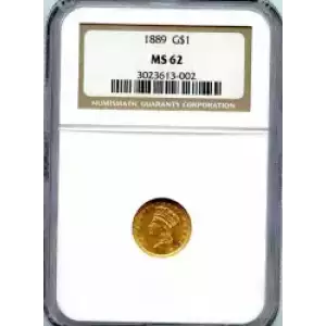 Gold Dollars---Indian Princess Head, Large Head 1856-1889 -Gold- 1 Dollar (3)