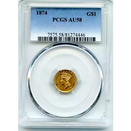 Gold Dollars---Indian Princess Head, Large Head 1856-1889 -Gold- 1 Dollar (3)