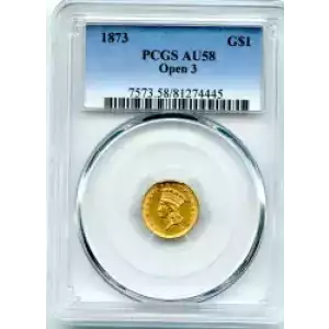 Gold Dollars---Indian Princess Head, Large Head 1856-1889 -Gold- 1 Dollar (3)