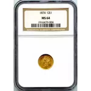 Gold Dollars---Indian Princess Head, Large Head 1856-1889 -Gold- 1 Dollar (3)