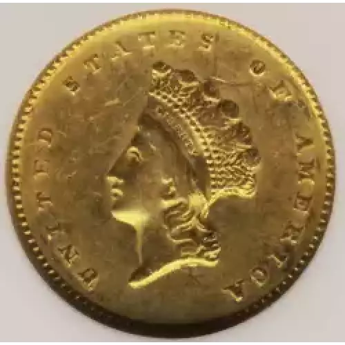 Gold Dollars---Indian Princess Head, Small Head 1854-1856 -Gold- 1 Dollar (3)