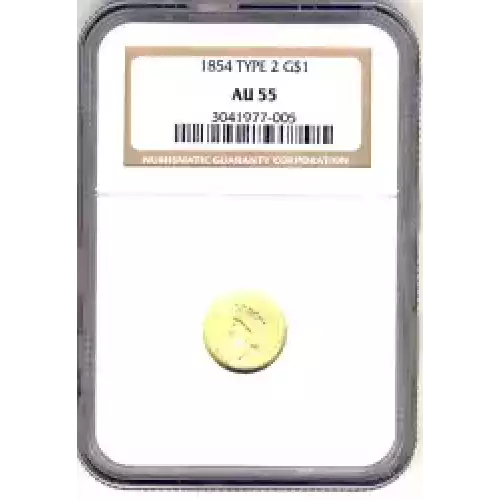 Gold Dollars---Indian Princess Head, Small Head 1854-1856 -Gold- 1 Dollar (3)