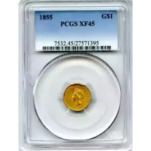 Gold Dollars---Indian Princess Head, Small Head 1854-1856 -Gold- 1 Dollar (3)