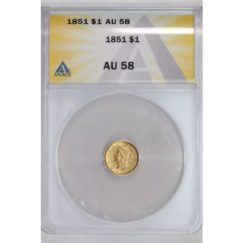 Gold Dollars---Liberty Head 1849-1854 -Gold- 1 Dollar