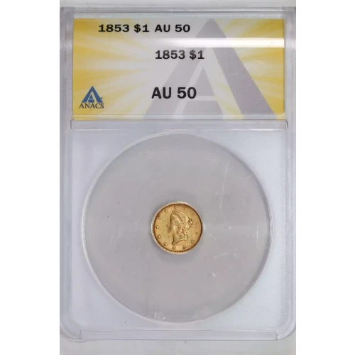 Gold Dollars---Liberty Head 1849-1854 -Gold- 1 Dollar