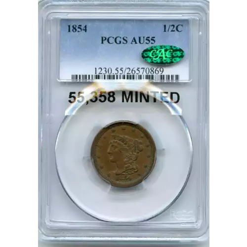 Half Cents -Braided Hair 1840-57 -Copper (3)