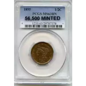 Half Cents -Braided Hair 1840-57 -Copper (3)