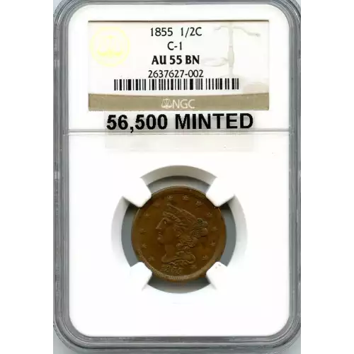 Half Cents -Braided Hair 1840-57 -Copper (3)