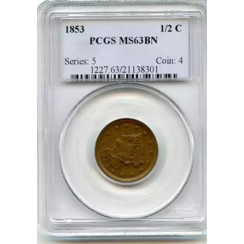 Half Cents -Braided Hair 1840-57 -Copper (3)