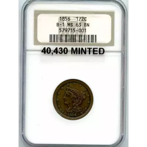 Half Cents -Braided Hair 1840-57 -Copper (3)