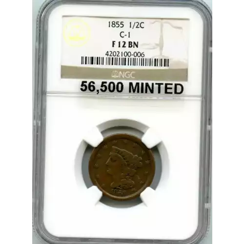 Half Cents -Braided Hair 1840-57 -Copper (3)