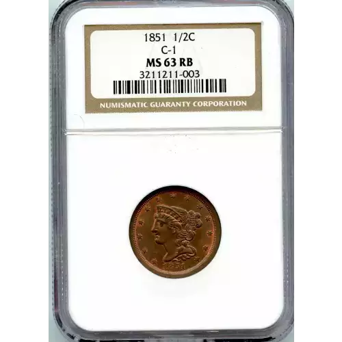 Half Cents -Braided Hair 1840-57 -Copper (3)