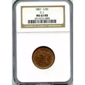 Half Cents -Braided Hair 1840-57 -Copper (3)