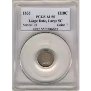 Half Dimes---Capped Bust 1829-1837 -Silver- 0.5 Dime (3)