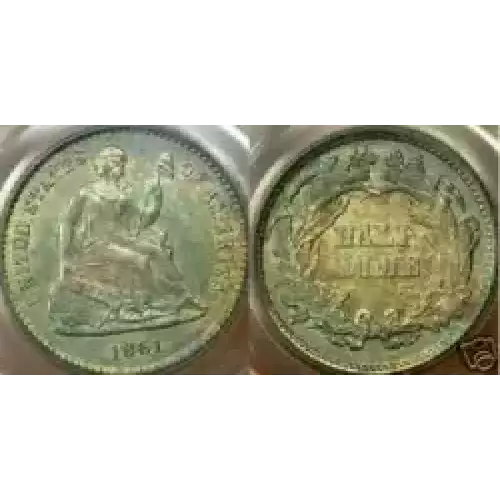 Half Dimes---Liberty Seated 1837-1873-Silver- 0.5 Dime (3)