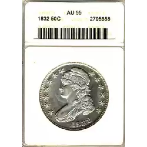 Half Dollars---Capped Bust, Reeded Edge 1836-1839 -Silver- 0.5 Dollar (3)