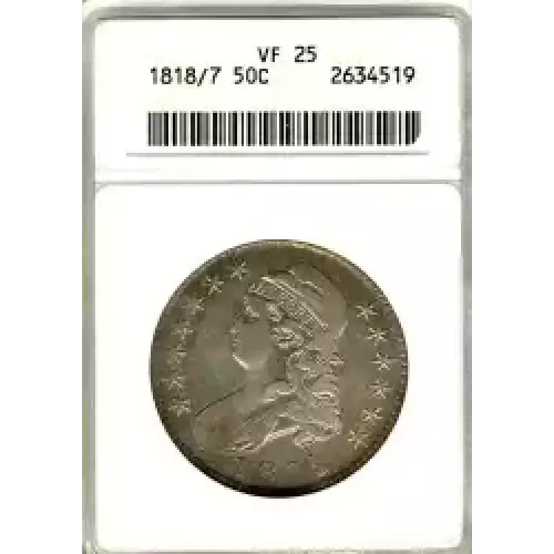 Half Dollars---Capped Bust, Reeded Edge 1836-1839 -Silver- 0.5 Dollar (3)