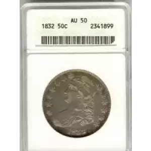 Half Dollars---Capped Bust, Reeded Edge 1836-1839 -Silver- 0.5 Dollar (3)