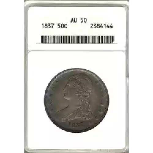 Half Dollars---Capped Bust, Reeded Edge 1836-1839 -Silver- 0.5 Dollar (3)