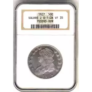 Half Dollars---Capped Bust, Reeded Edge 1836-1839 -Silver- 0.5 Dollar (3)