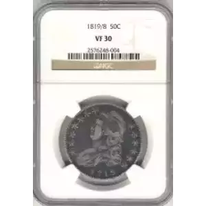 Half Dollars---Capped Bust, Reeded Edge 1836-1839 -Silver- 0.5 Dollar (3)