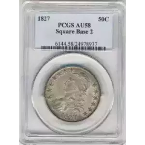 Half Dollars---Capped Bust, Reeded Edge 1836-1839 -Silver- 0.5 Dollar (3)