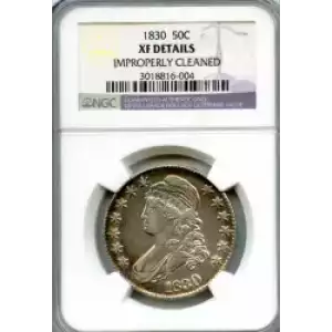 Half Dollars---Capped Bust, Reeded Edge 1836-1839 -Silver- 0.5 Dollar (3)