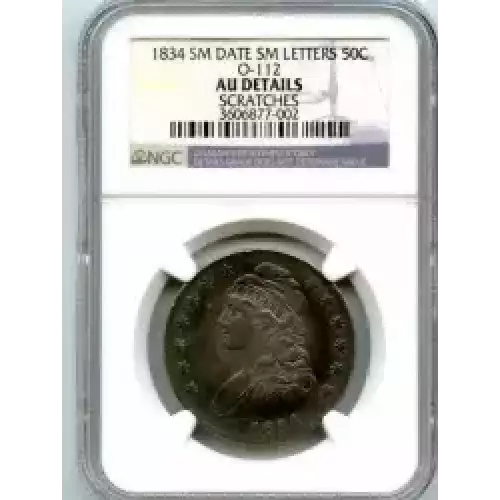 Half Dollars---Capped Bust, Reeded Edge 1836-1839 -Silver- 0.5 Dollar (3)