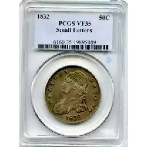 Half Dollars---Capped Bust, Reeded Edge 1836-1839 -Silver- 0.5 Dollar (3)