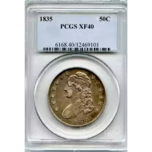 Half Dollars---Capped Bust, Reeded Edge 1836-1839 -Silver- 0.5 Dollar (3)