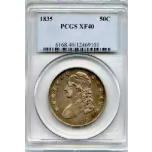 Half Dollars---Capped Bust, Reeded Edge 1836-1839 -Silver- 0.5 Dollar (3)