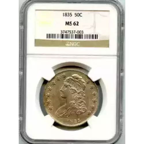 Half Dollars---Capped Bust, Reeded Edge 1836-1839 -Silver- 0.5 Dollar (3)