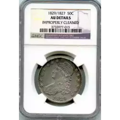 Half Dollars---Capped Bust, Reeded Edge 1836-1839 -Silver- 0.5 Dollar (3)