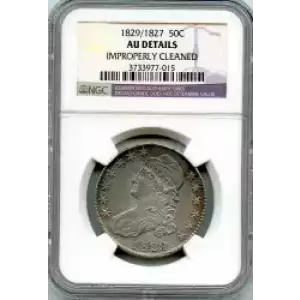 Half Dollars---Capped Bust, Reeded Edge 1836-1839 -Silver- 0.5 Dollar (3)