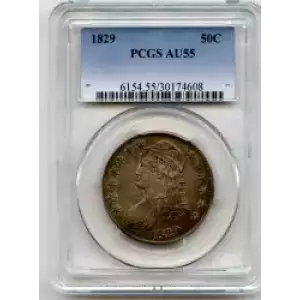 Half Dollars---Capped Bust, Reeded Edge 1836-1839 -Silver- 0.5 Dollar (3)