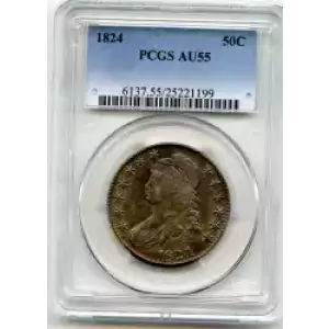 Half Dollars---Capped Bust, Reeded Edge 1836-1839 -Silver- 0.5 Dollar (3)