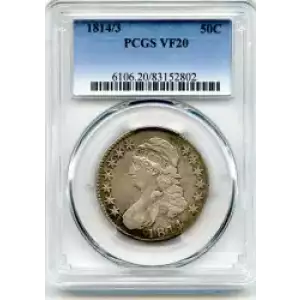 Half Dollars---Capped Bust, Reeded Edge 1836-1839 -Silver- 0.5 Dollar (3)